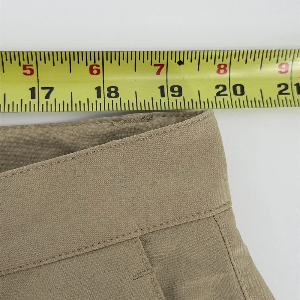 Polo Ralph Lauren Mens 38 Performance Golf Shorts Tan Khaki Stretch Flat Front